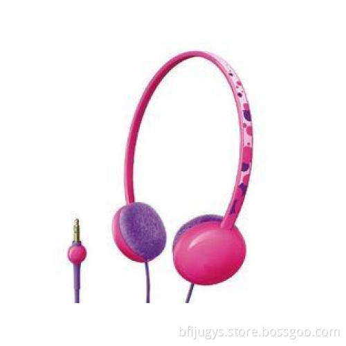 Pink Mega Bass Noise Cancelling Stereo Headphones With 3.5m